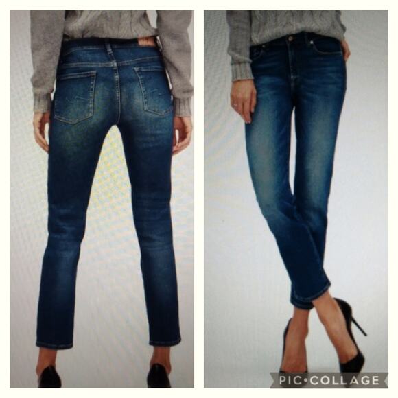 J231 EUC $269 7FAM Roxanne Ankle Straight Leg 26 - Picture 1 of 10